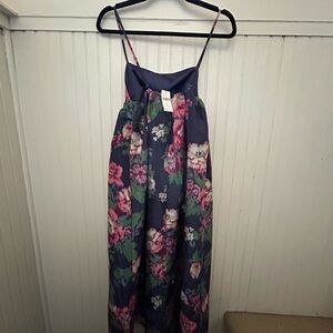 Vibrant Floral Spaghetti Strap Dress